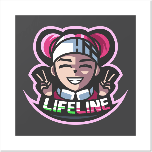 Apex Legends Lifeline Mascot Esports logo Wall Art by AwHM17